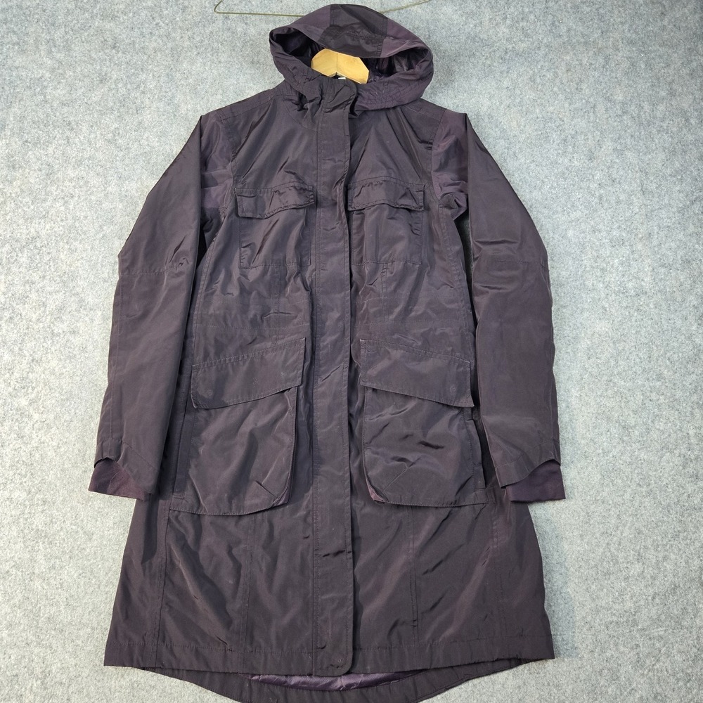 Athleta Jacket Womens XXS Purple Downpour Mid Length Coat Lightweight Waterproof
